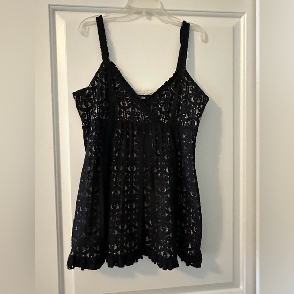 Black and white lacy camisole. Kenzie. size L - Picture 1 of 5